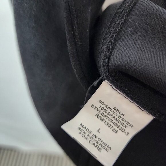 Wild Honey Faux Suede Seamed Mini‎ Skirt in Black - Size Large - Picture 6 of 6